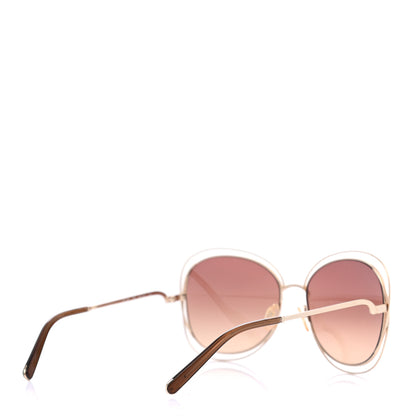 Chloe Oversized Round Carlina Sunglasses CE119S Gold 4 of 6