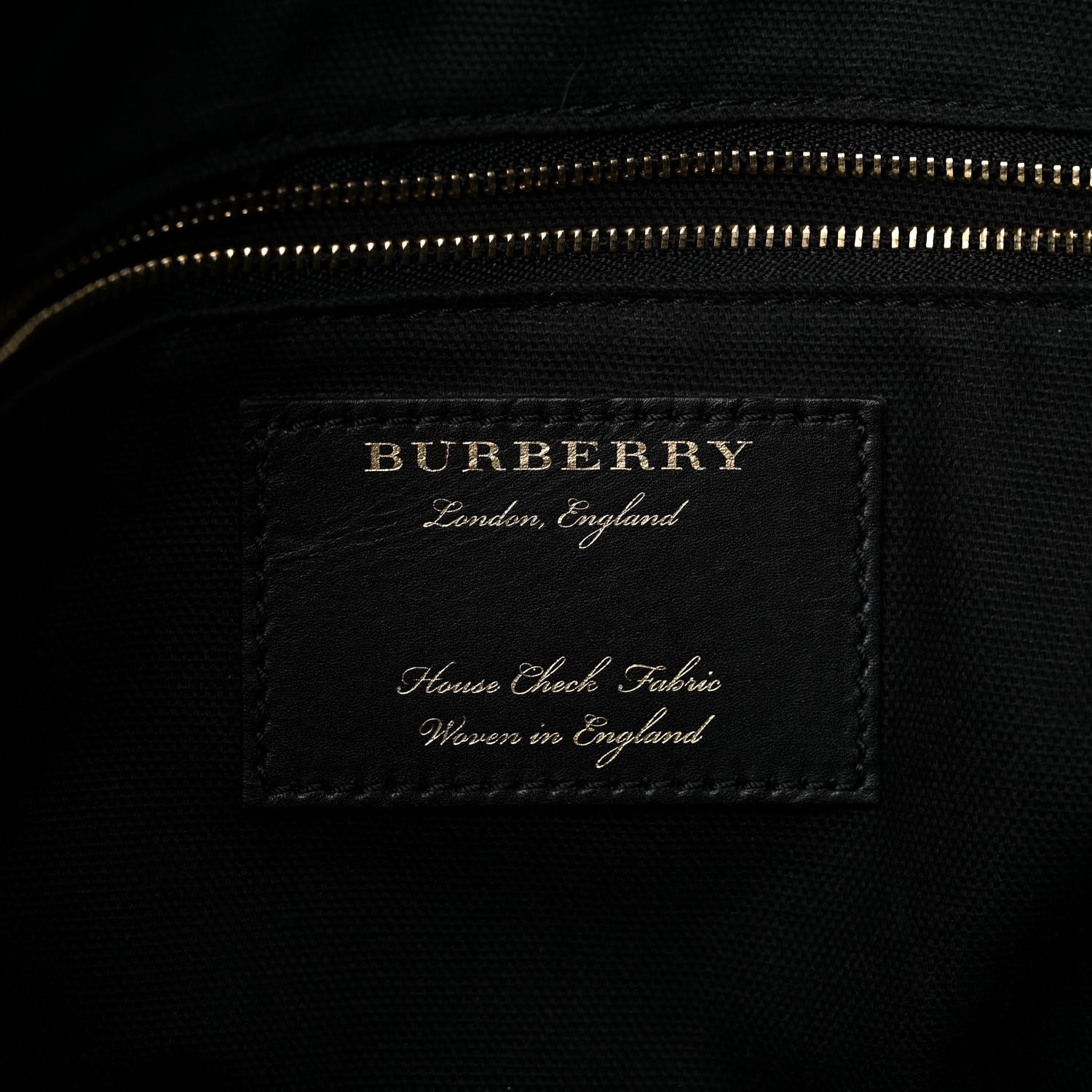 Burberry Grainy Calfskin House Check Small Canterbury Black 6 of 15