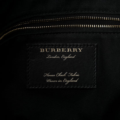 Burberry Grainy Calfskin House Check Small Canterbury Black 6 of 15