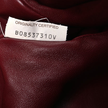 Bottega Veneta Nappa Maxi Intrecciato The Pouch Oversized Clutch Bordeaux 8 of 11