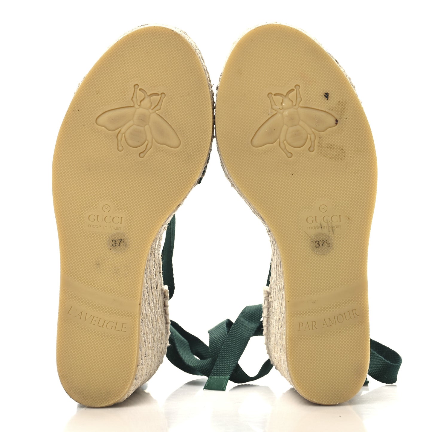 Canvas Malaga Kid Web Ankle Wrap Espadrille Wedge Sandals 37.5 Green Red Mystic White Emerald