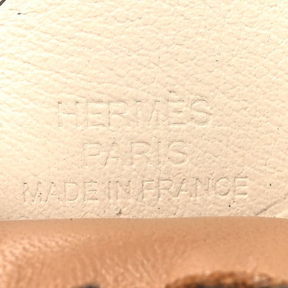 Hermes Milo Lambskin Grigri Rodeo Pegase Horse Bag Charm PM Sesame Black Nata 3 of 5