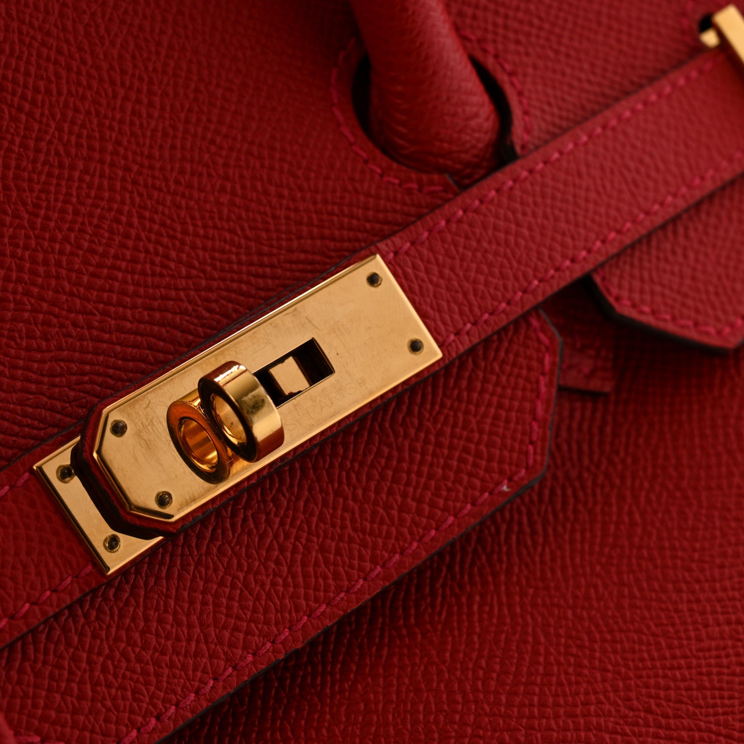 Hermes Epsom Birkin 35 Rouge Casaque 12 of 13
