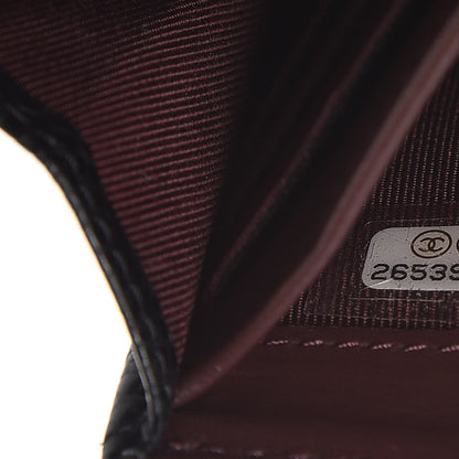 Chanel Caviar Quilted Large Gusset Flap Wallet Black 8 of 9