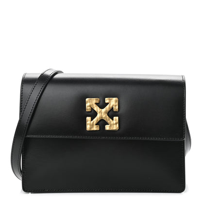 Off-White Calfskin Jitney 2.0 Crossbody Bag Black 1 of 9