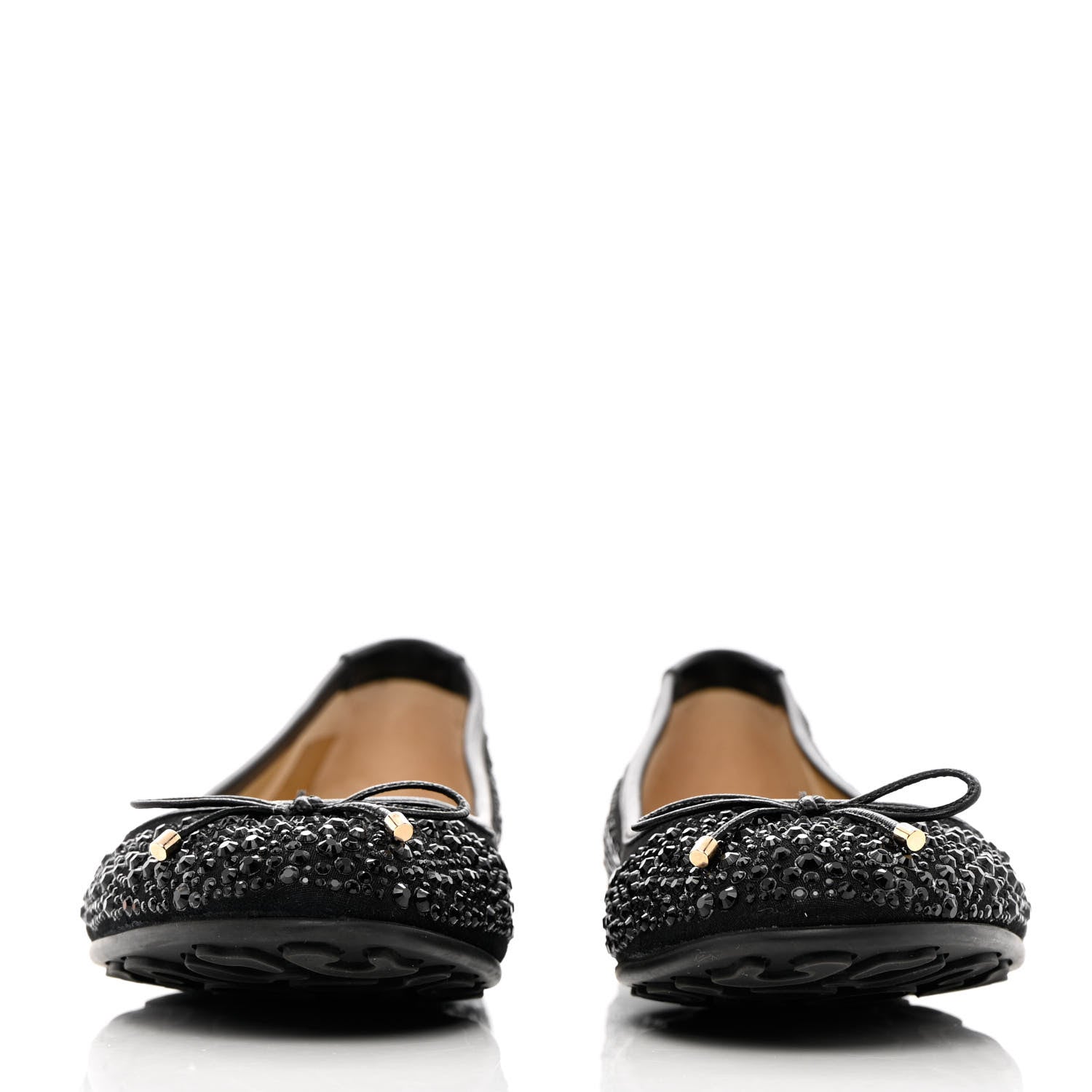 Jimmy Choo Jeweled Weber Ballet Flats 39 Black 2 of 16
