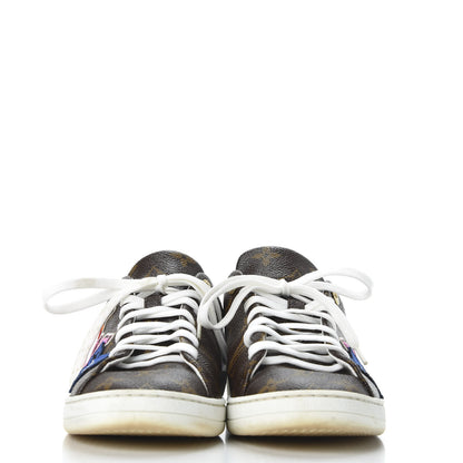Louis Vuitton Calfskin Monogram LV Black Heart Sneakers 38 Cacao 2 of 13