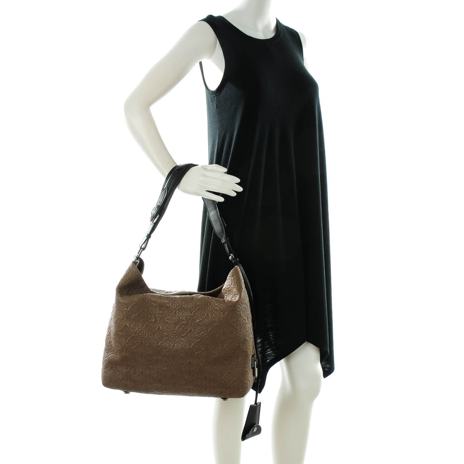 Louis Vuitton Monogram Lambskin Antheia Hobo PM Fumee 2 of 7