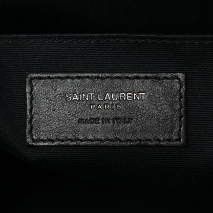 Saint Laurent Calfskin Matelasse Monogram Lou Camera Bag Asphalt 6 of 14