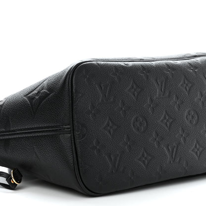 Louis Vuitton Empreinte Monogram Giant Neverfull MM Black 9 of 10