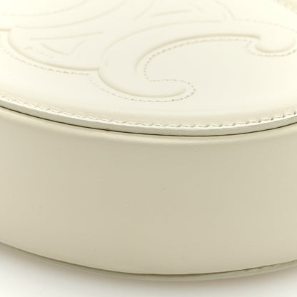 Celine Smooth Calfskin Cuir Small Triomphe Oval Crossbody Purse Trench 10 of 10