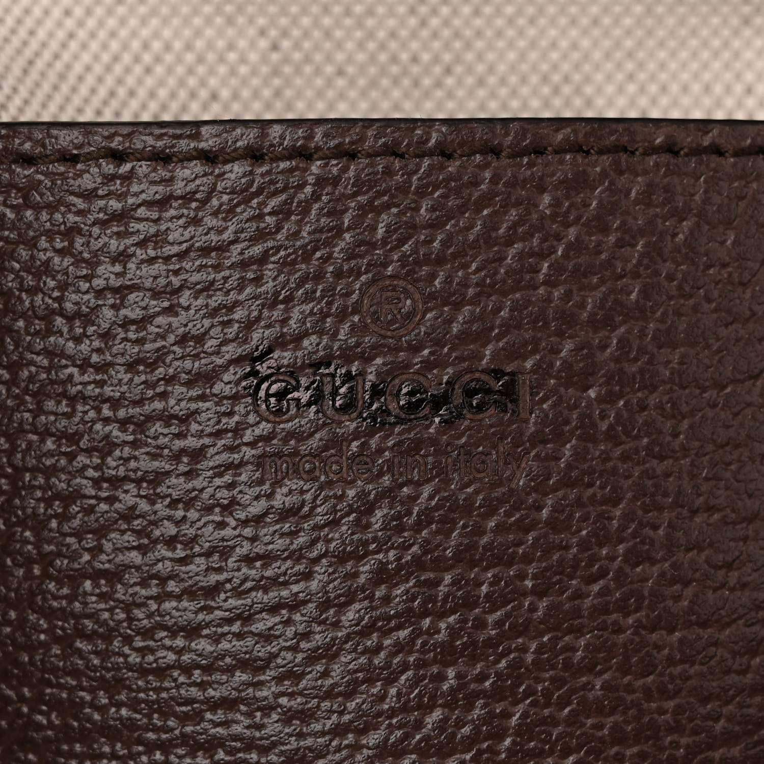Gucci Monogram Jumbo GG Textured Dollar Calfskin Web Mini Horsebit 1955 Shoulder Bag  Camel Ebony New Acero 6 of 10