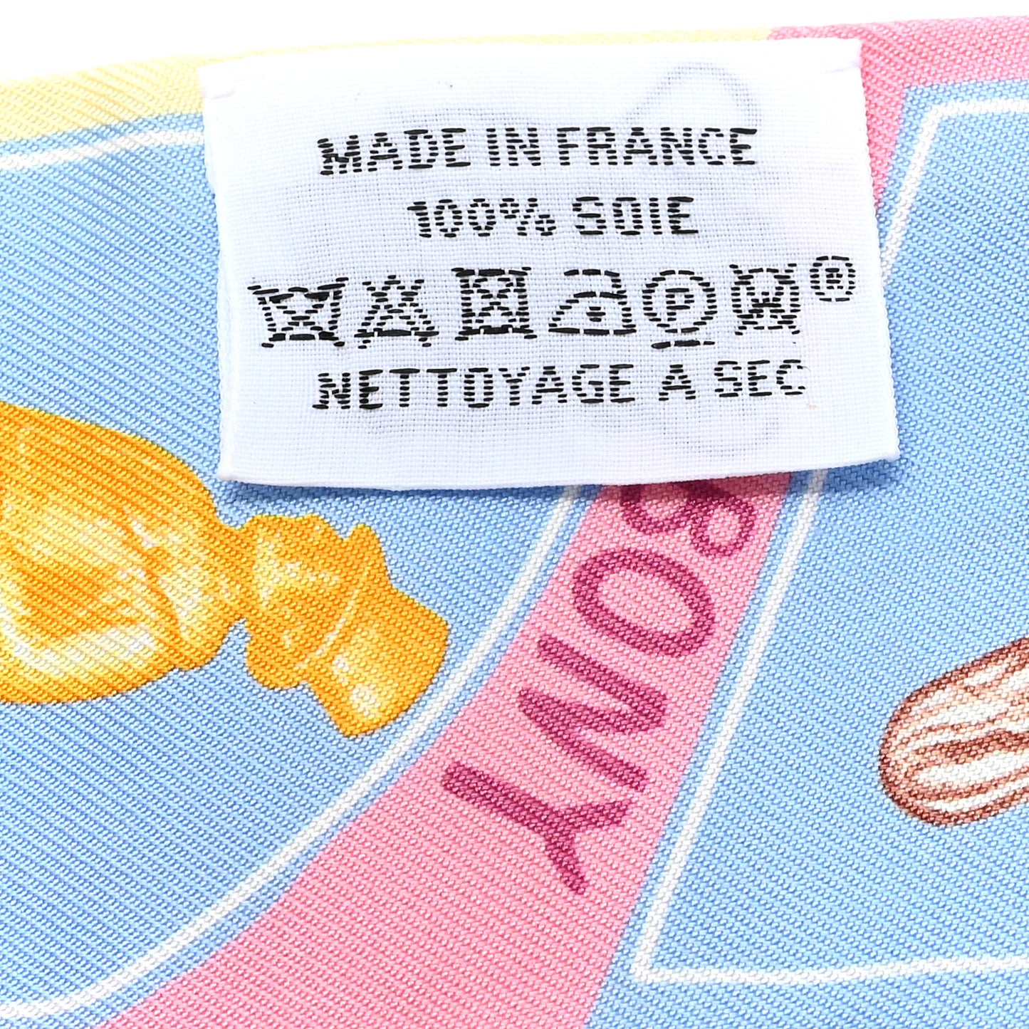 Silk Funny Ice Cream Twilly Bleu Ciel Rose Bonbon
