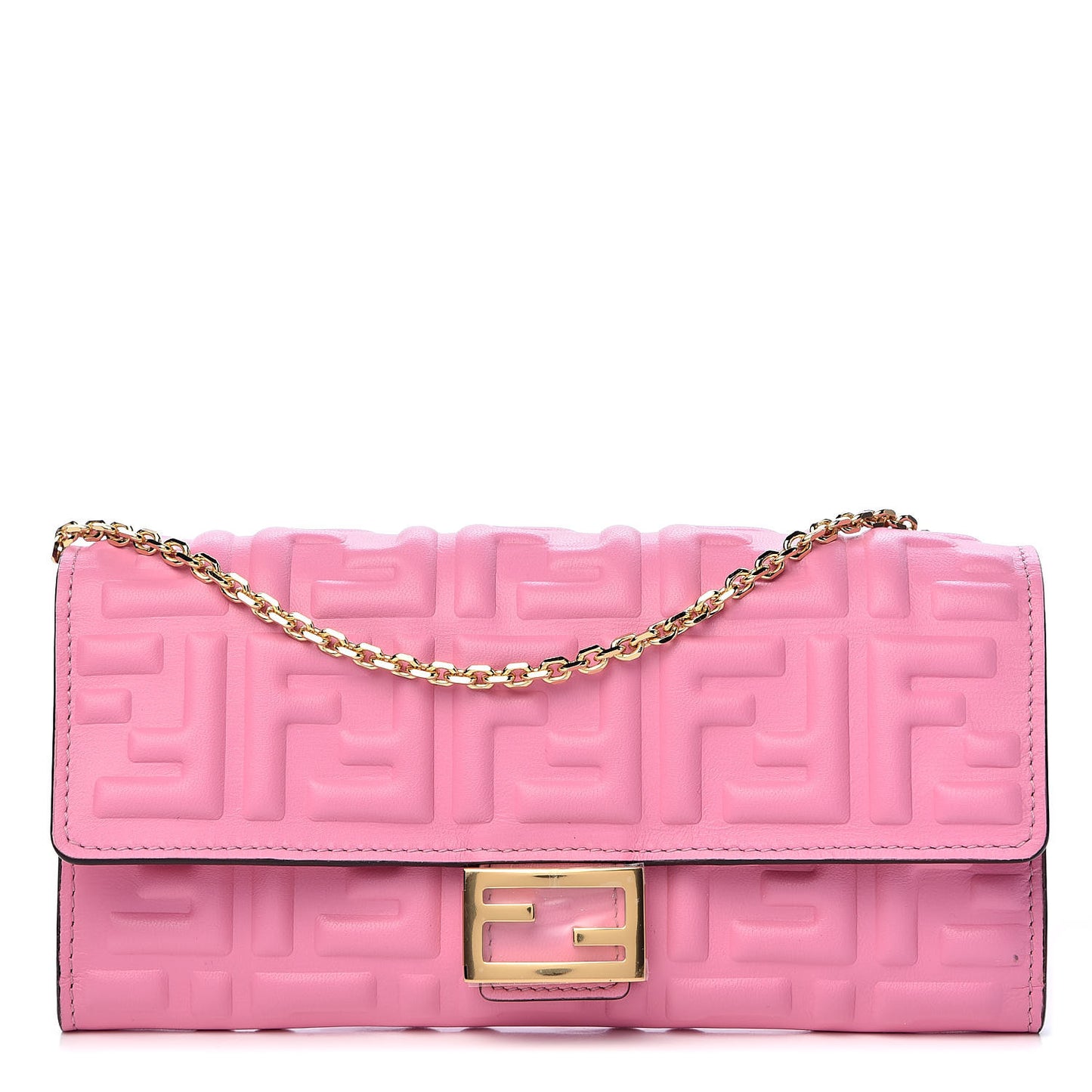 Nappa Matisse FF Embossed Continental Wallet On Chain Lollypop