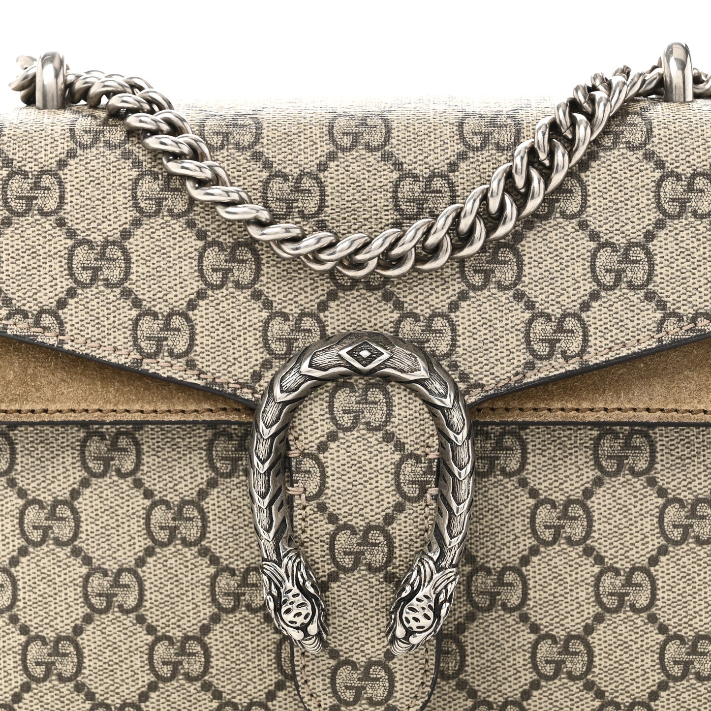 GG Supreme Monogram Mini Dionysus Shoulder Bag Taupe