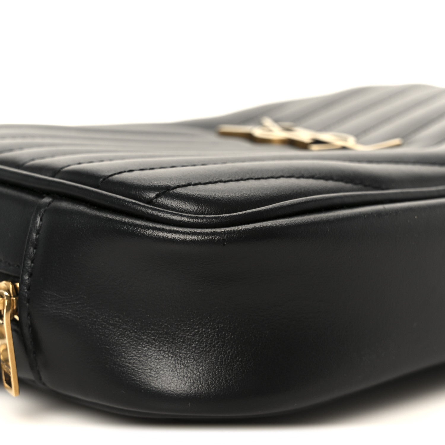 Saint Laurent Calfskin Matelasse Monogram Mini Lou Camera Bag Black Black 9 of 11