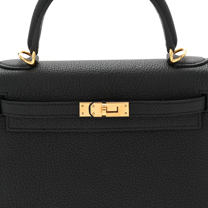 Hermes Togo Kelly Retourne 25 Black 8 of 11