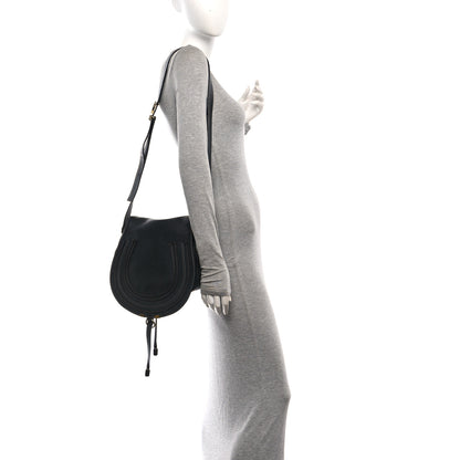 Chloe Grained Calfskin Medium Marcie Saddle Bag Black 2 of 10