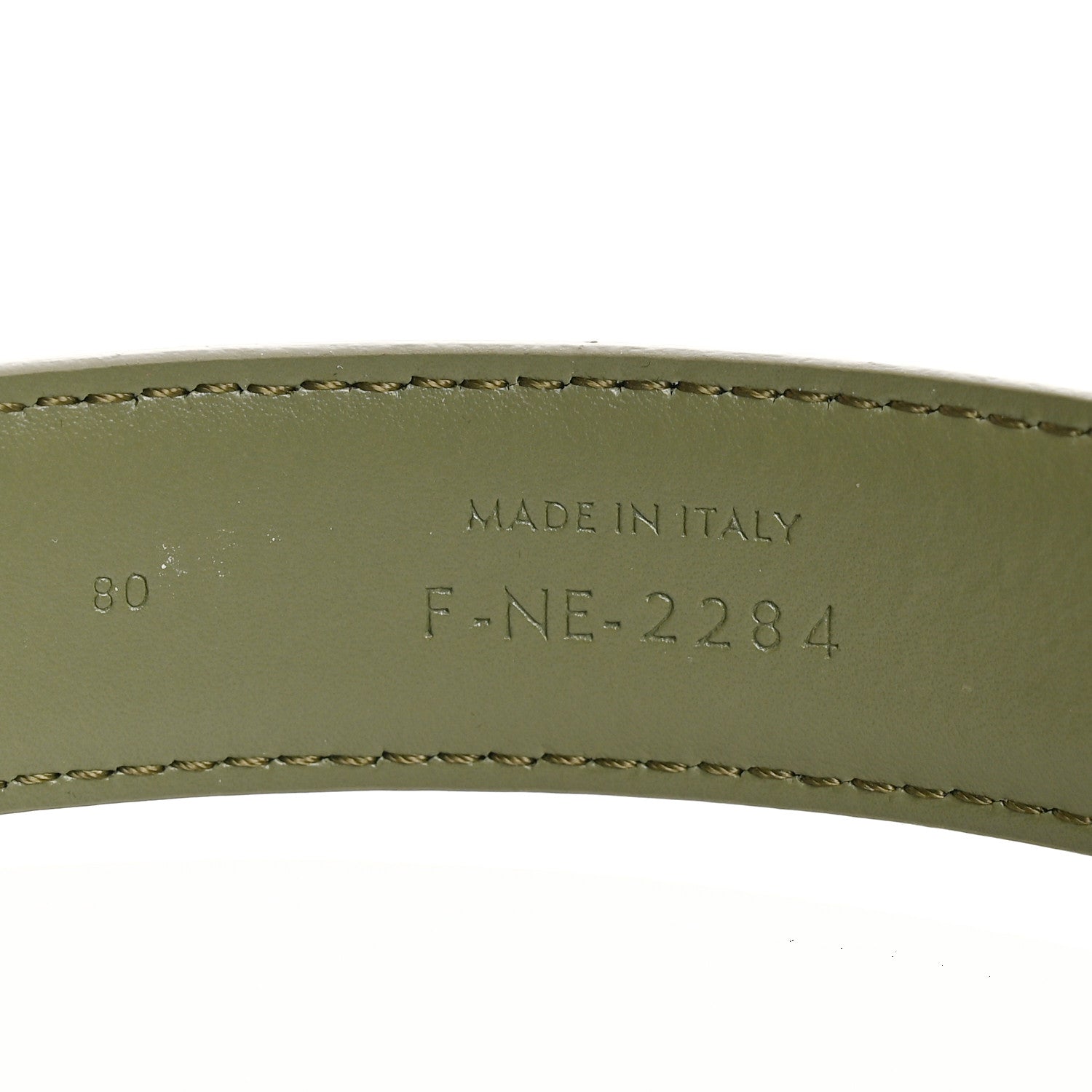 Celine Box Calfskin Medium 25mm Triomphe Belt 80 32 Fall Green 4 of 6