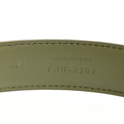 Celine Box Calfskin Medium 25mm Triomphe Belt 80 32 Fall Green 4 of 6
