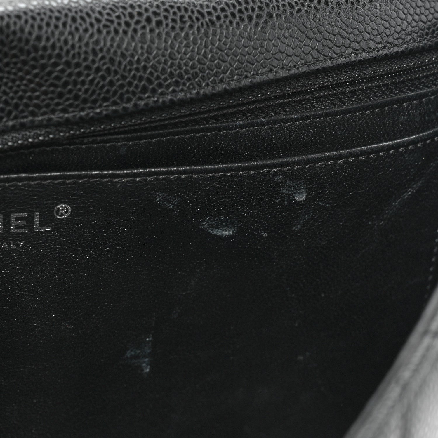 Chanel Caviar Quilted Jumbo Single Flap Black 11 of 19