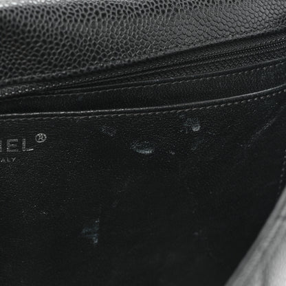 Chanel Caviar Quilted Jumbo Single Flap Black 11 of 19