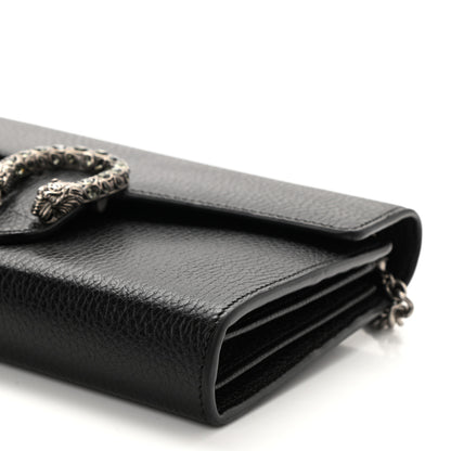 Gucci Calfskin Mini Dionysus Chain Wallet Black 7 of 7