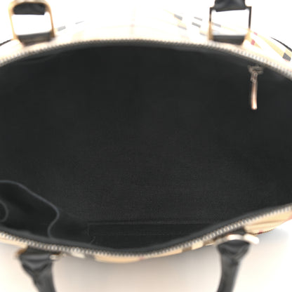 Burberry House Check Large Bowler Tote Black 5 of 17