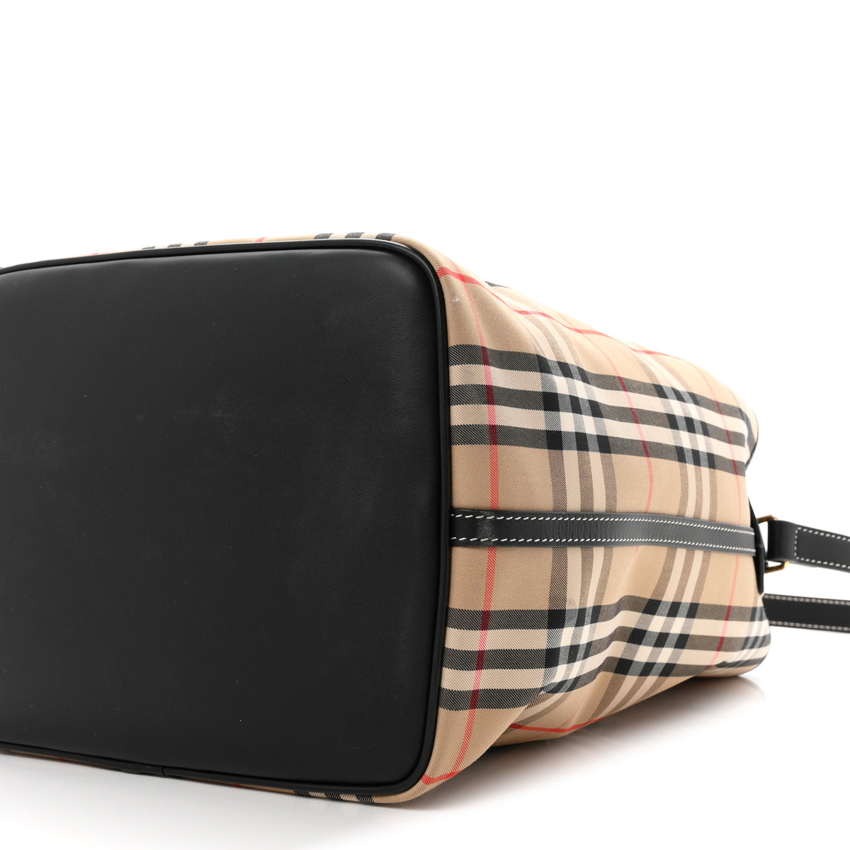Vintage Check Calfskin Ashby Bucket Bag Archive Beige