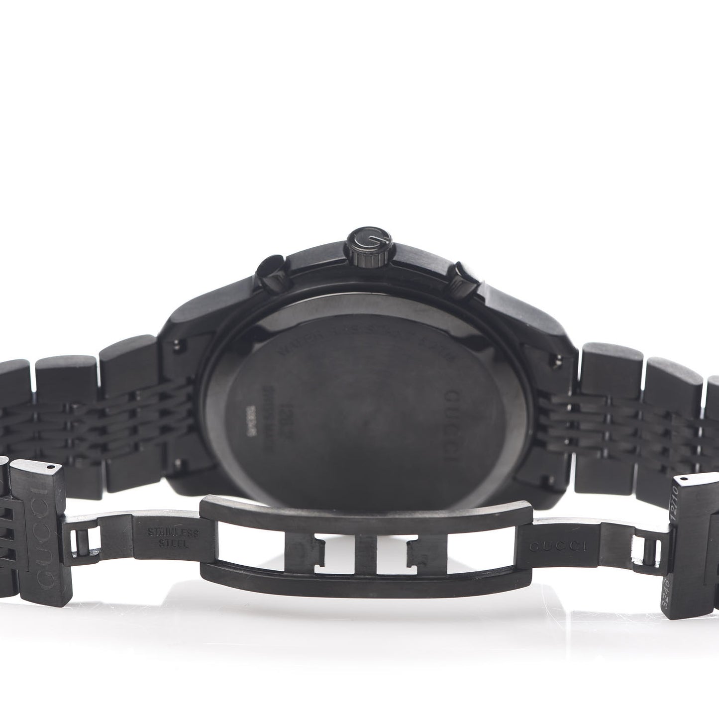 PVD Stainless Steel 44mm G-Timeless Chronograph Quartz Watch Black