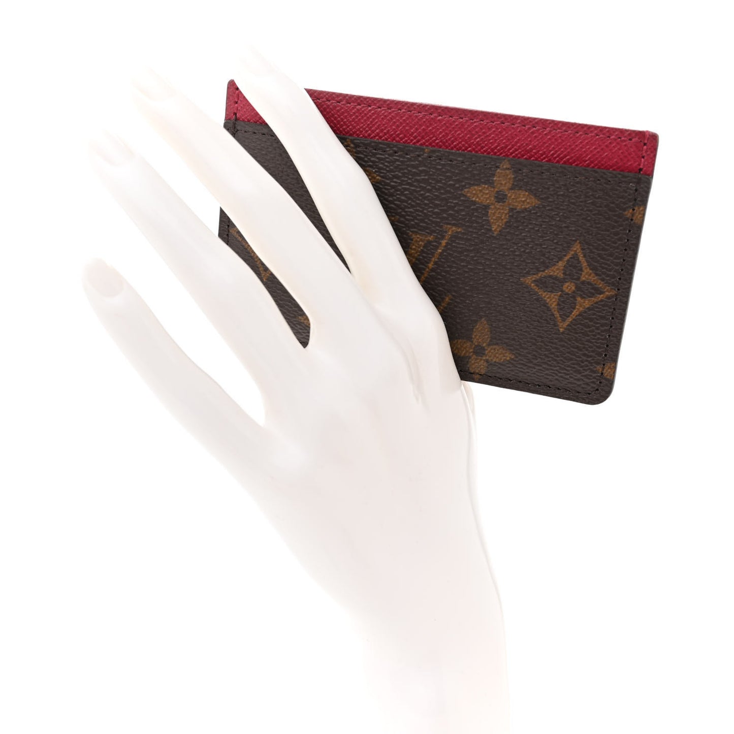 Monogram Card Holder Fuchsia
