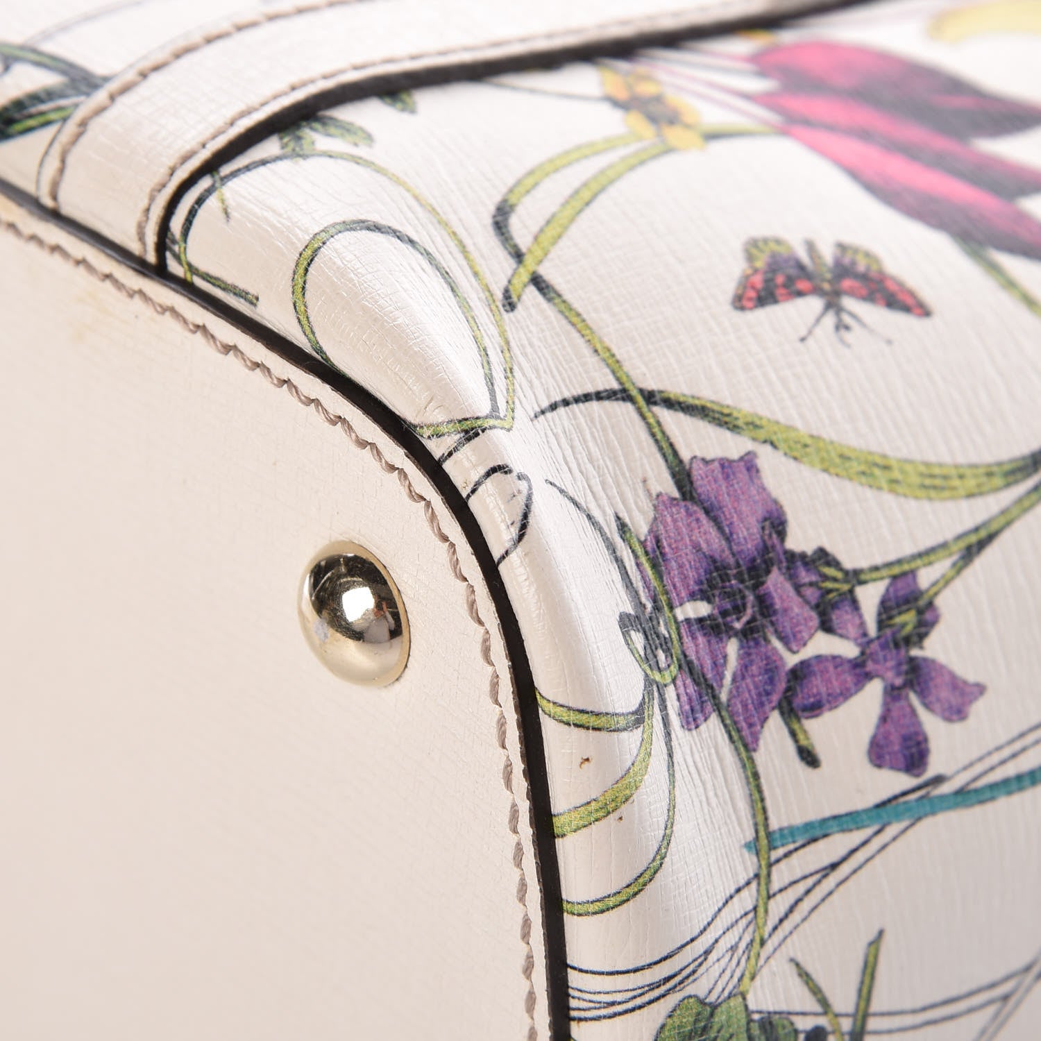 Gucci Calfskin Flora Infinity Small Nice Tote Off White 13 of 21