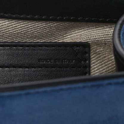 Chloe Suede Small Marcie Saddle Bag Deep Denim 7 of 9