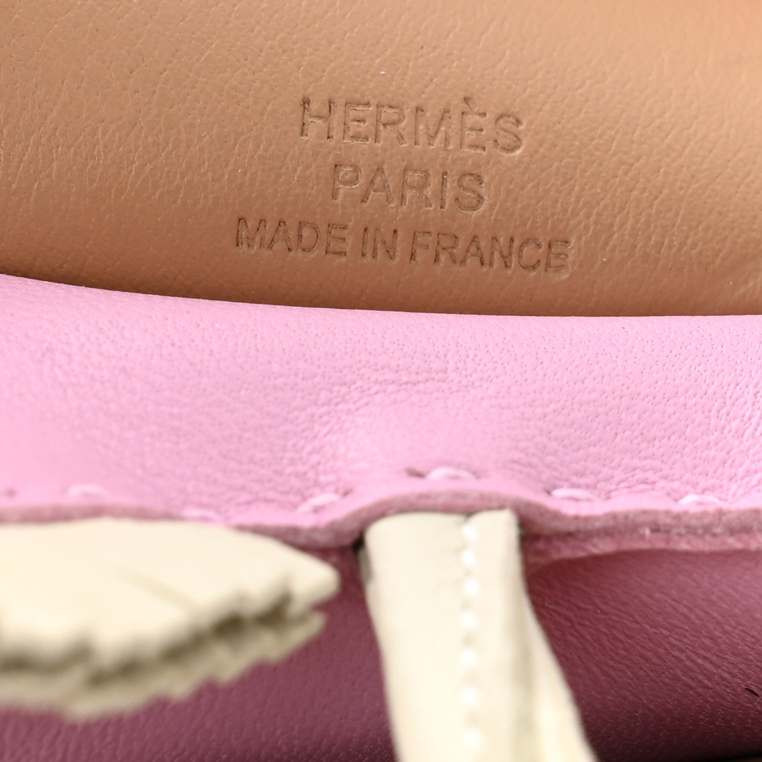 Hermes Milo Lambskin Grigri Rodeo Pegase Horse Bag Charm MM Mauve Sylvestre Craie Chai 3 of 5