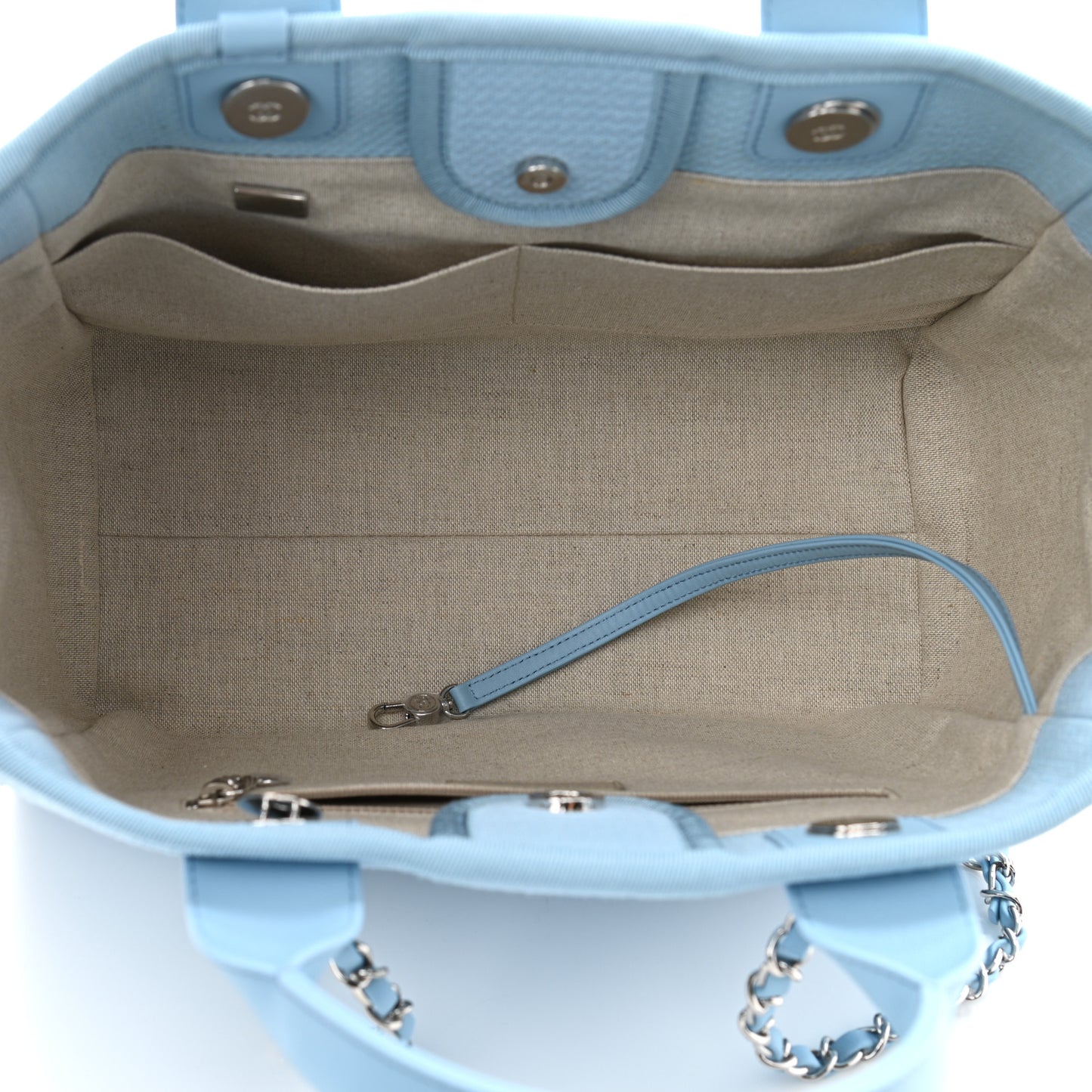 Mixed Fibers Small Deauville Tote Light Blue