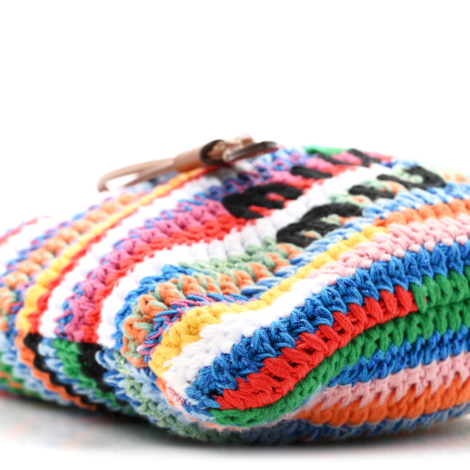 Miu Miu Fabric Crochet Drawstring Pouch Multicolor 9 of 11