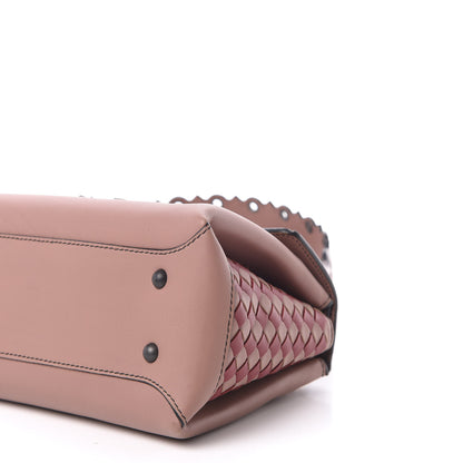 Bottega Veneta Nappa Ayers Small Piazza Bag Deco Rose Baccara Rose Black 10 of 13