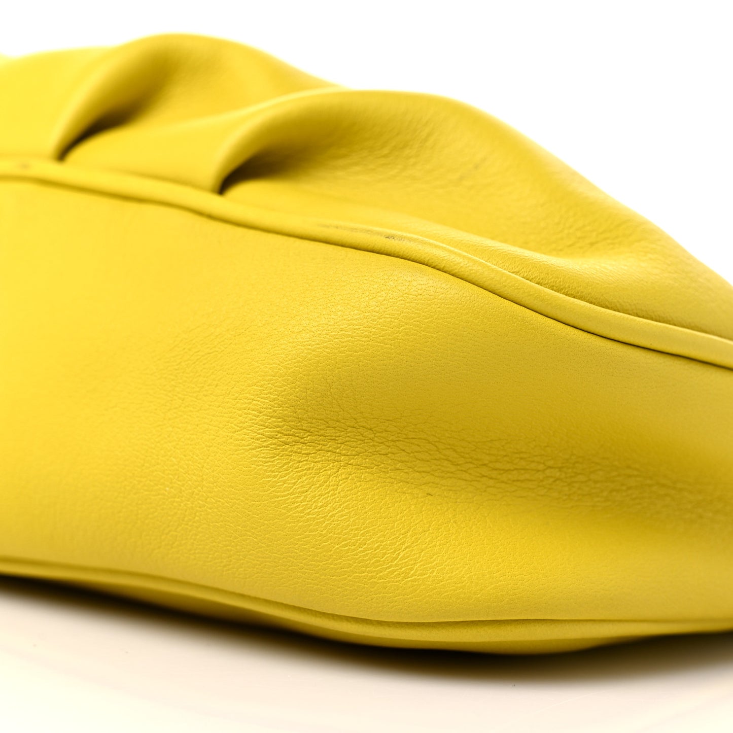 Vitello Flamingo Enamel Fendista Pouchette Crossbody Bag Cedro