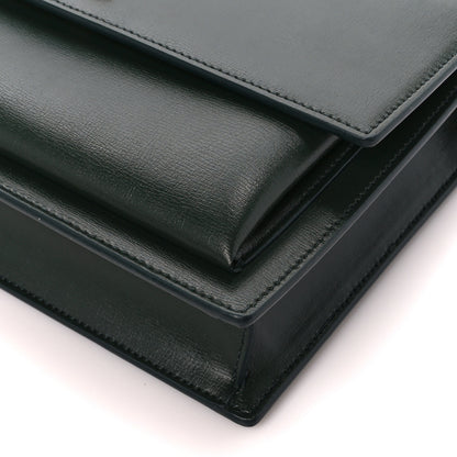 Saint Laurent Calfskin Medium Monogram Sunset New Vert Fonce 12 of 12