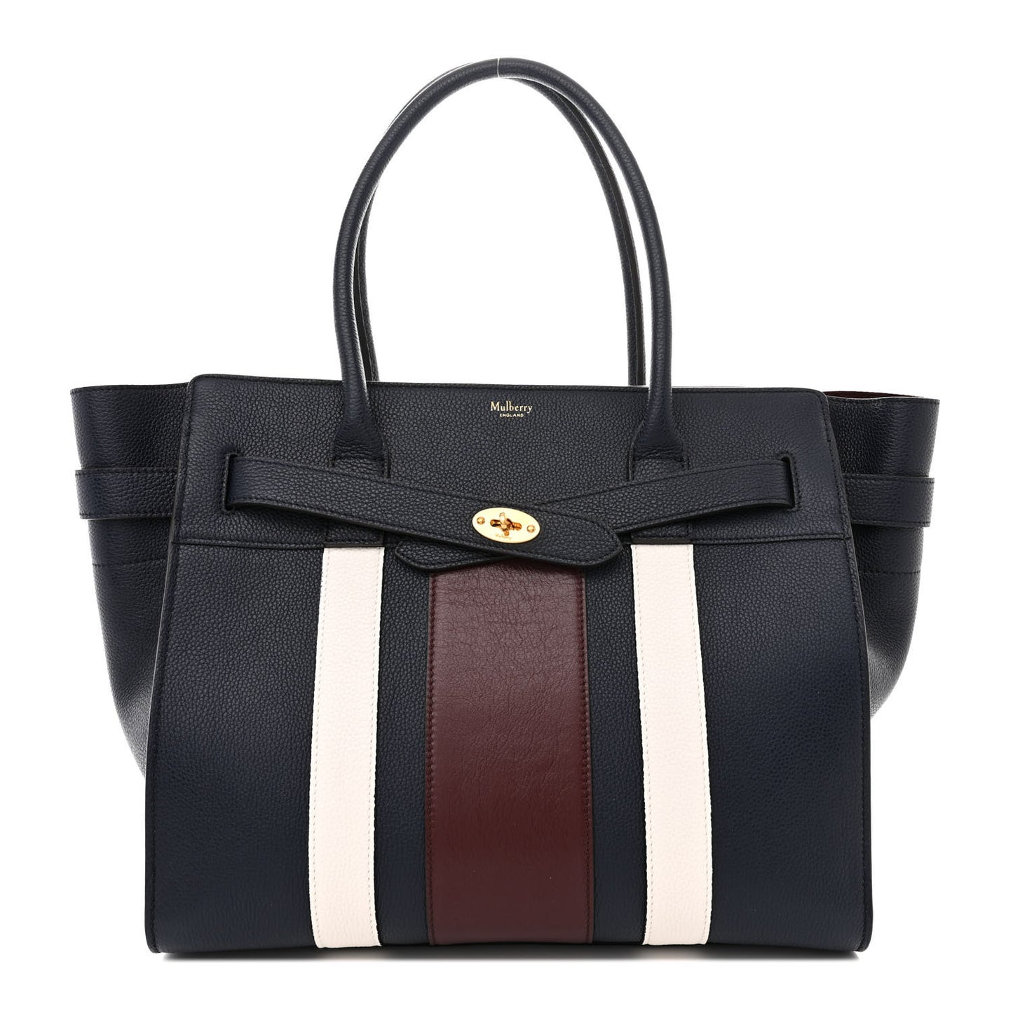 Classic Grain College Stripe Zipped Bayswater Midnight White