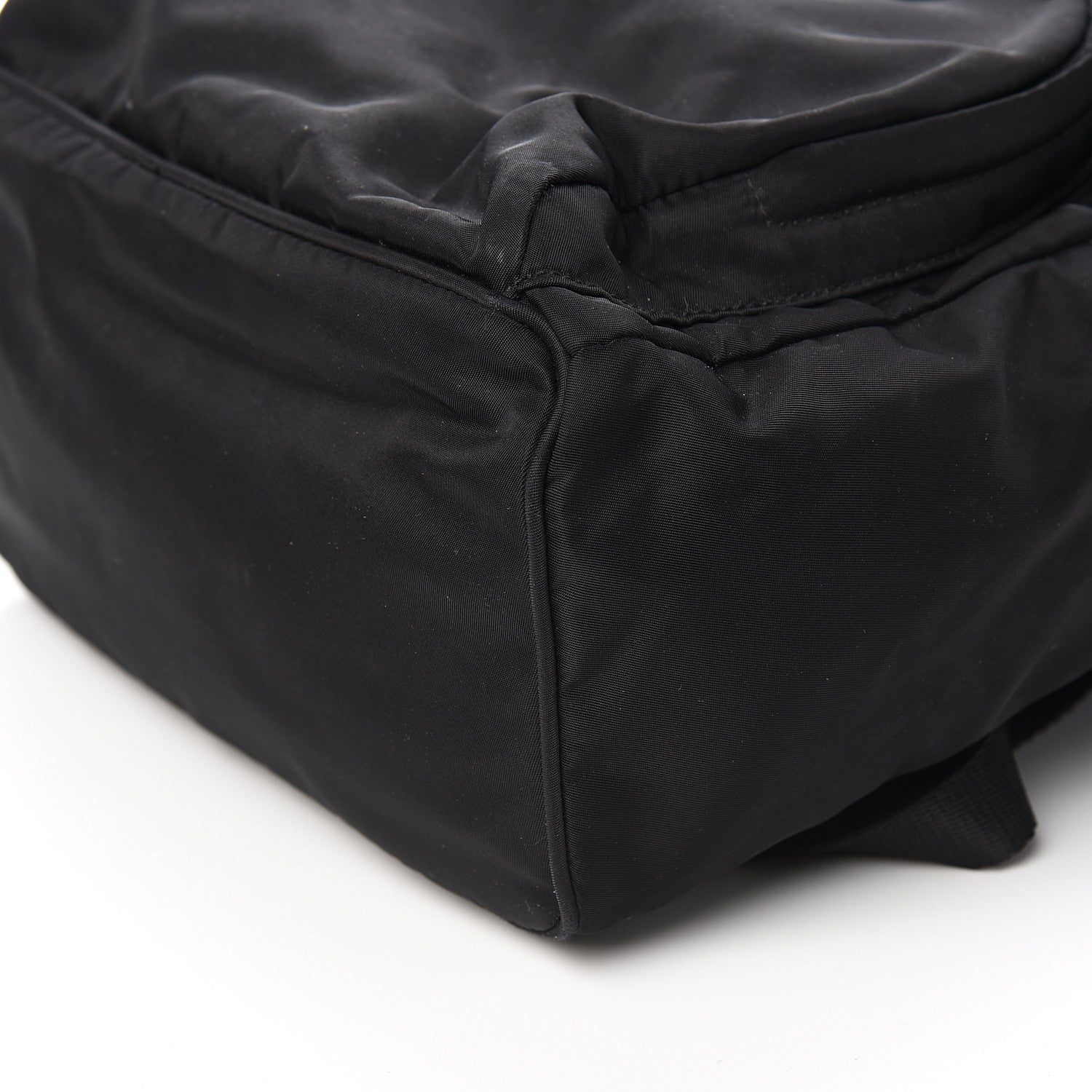 Prada Tessuto Nylon Saffiano Tote Backpack Black 9 of 10