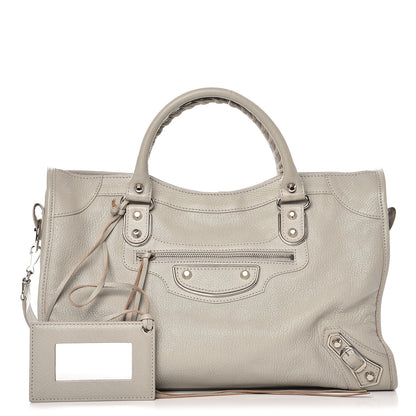 Balenciaga Chevre Gold Metallic Edge Hardware City Gris Glace 1 of 10