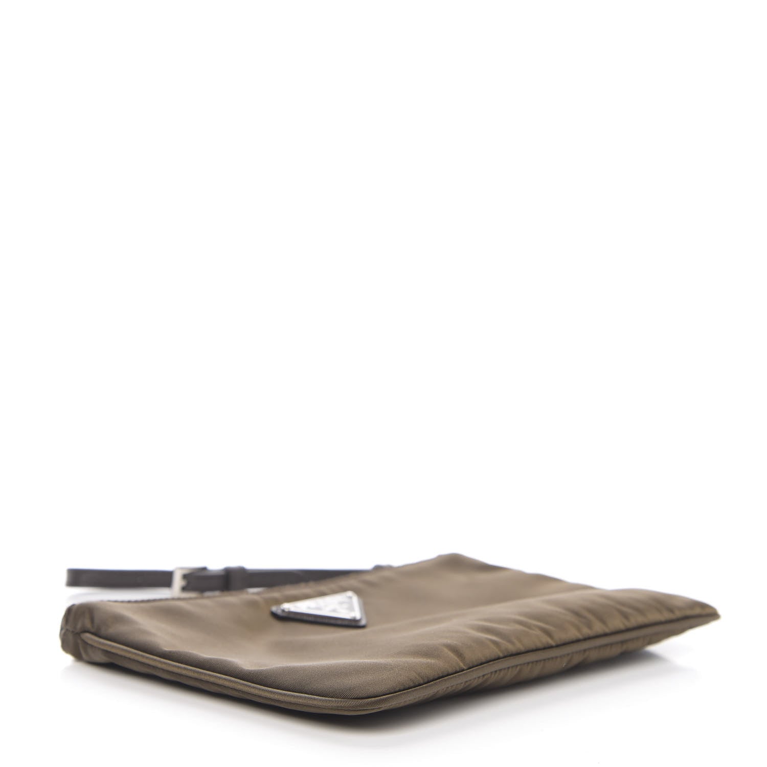 Prada Tessuto Nylon Saffiano Wristlet Bruciato 3 of 5