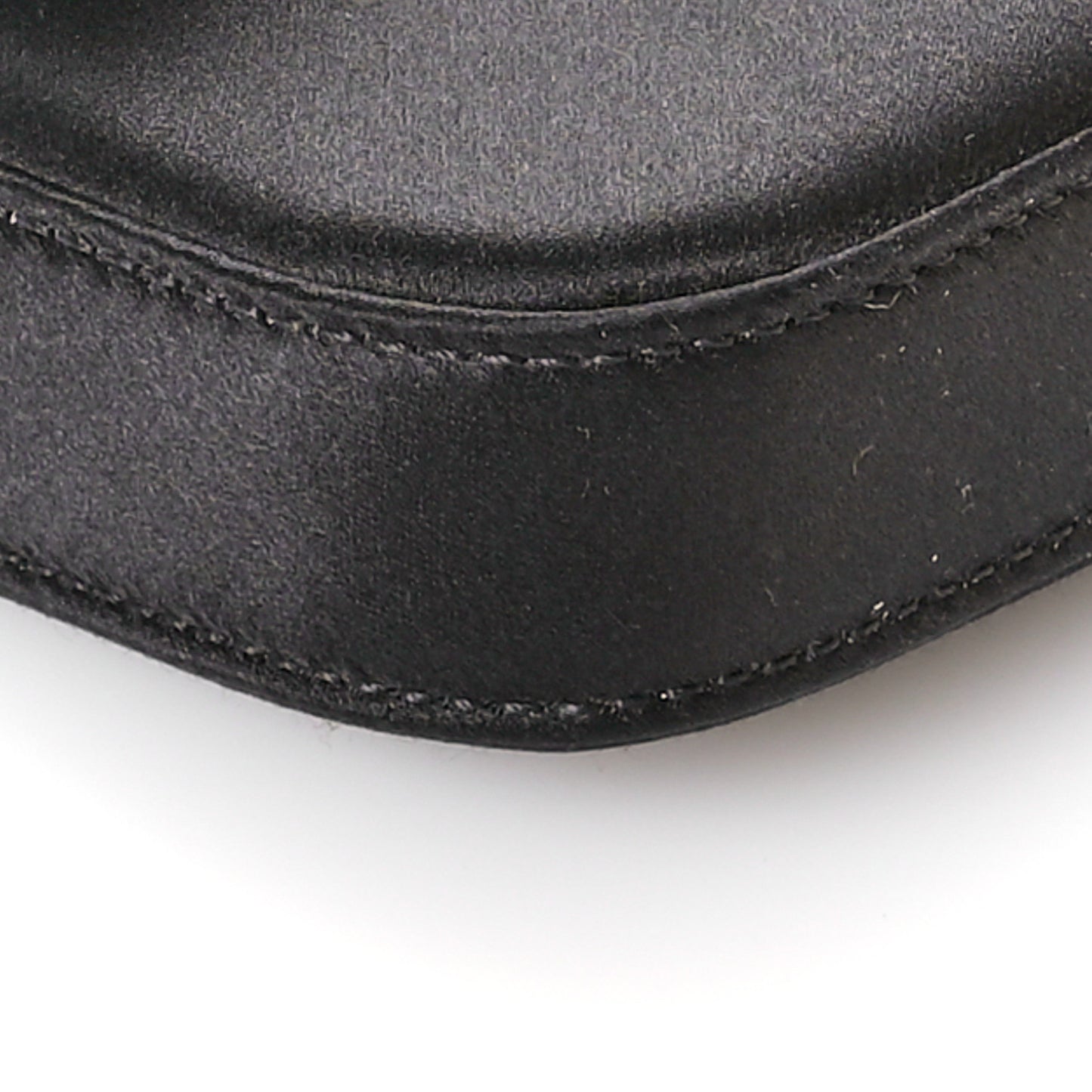 Silk Satin Phone Baguette Black