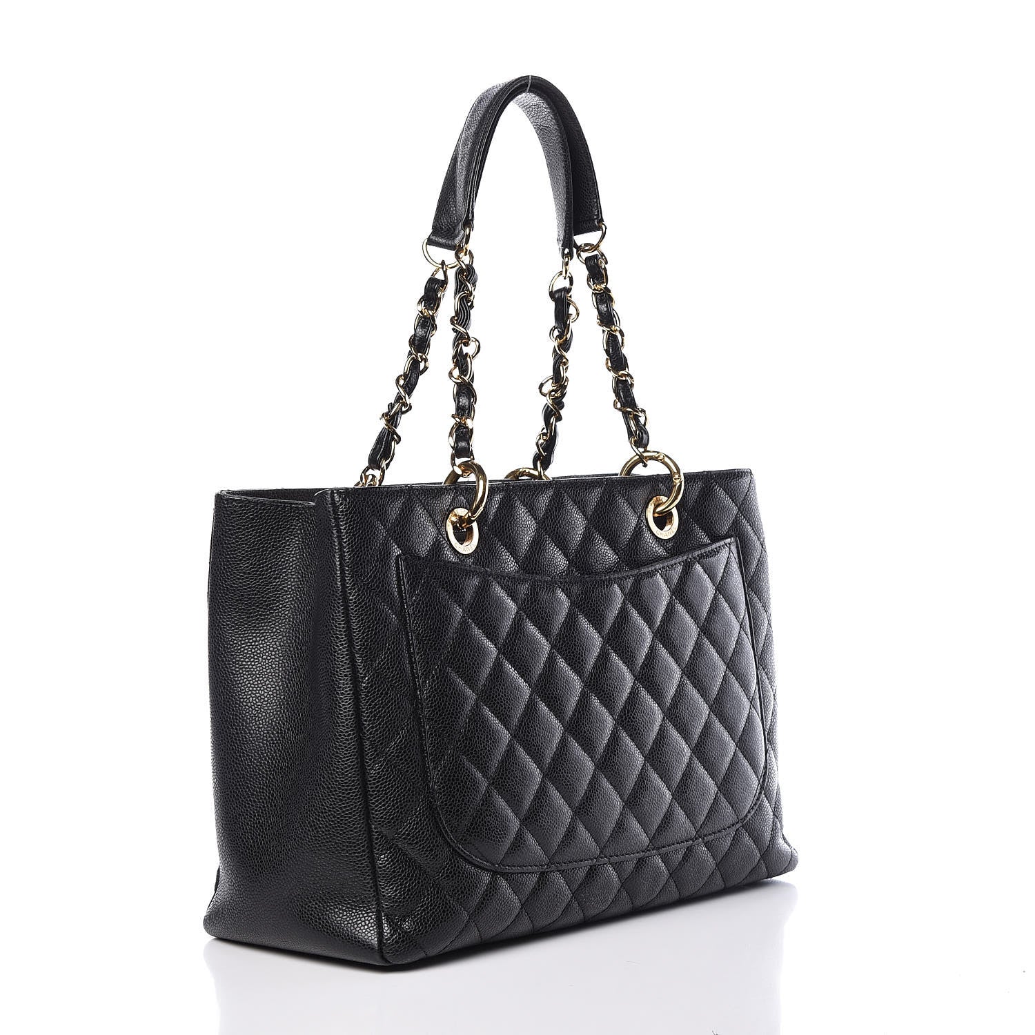 Chanel Caviar Quilted Grand Shopping Tote GST Black 3 of 22