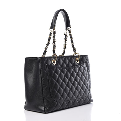 Chanel Caviar Quilted Grand Shopping Tote GST Black 3 of 22