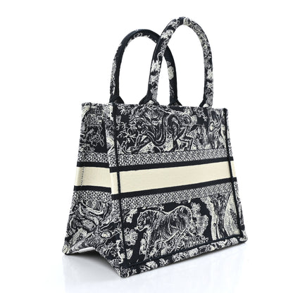 Christian Dior Canvas Embroidered Small Dioriviera Toile De Jouy Book Tote Blue 3 of 9
