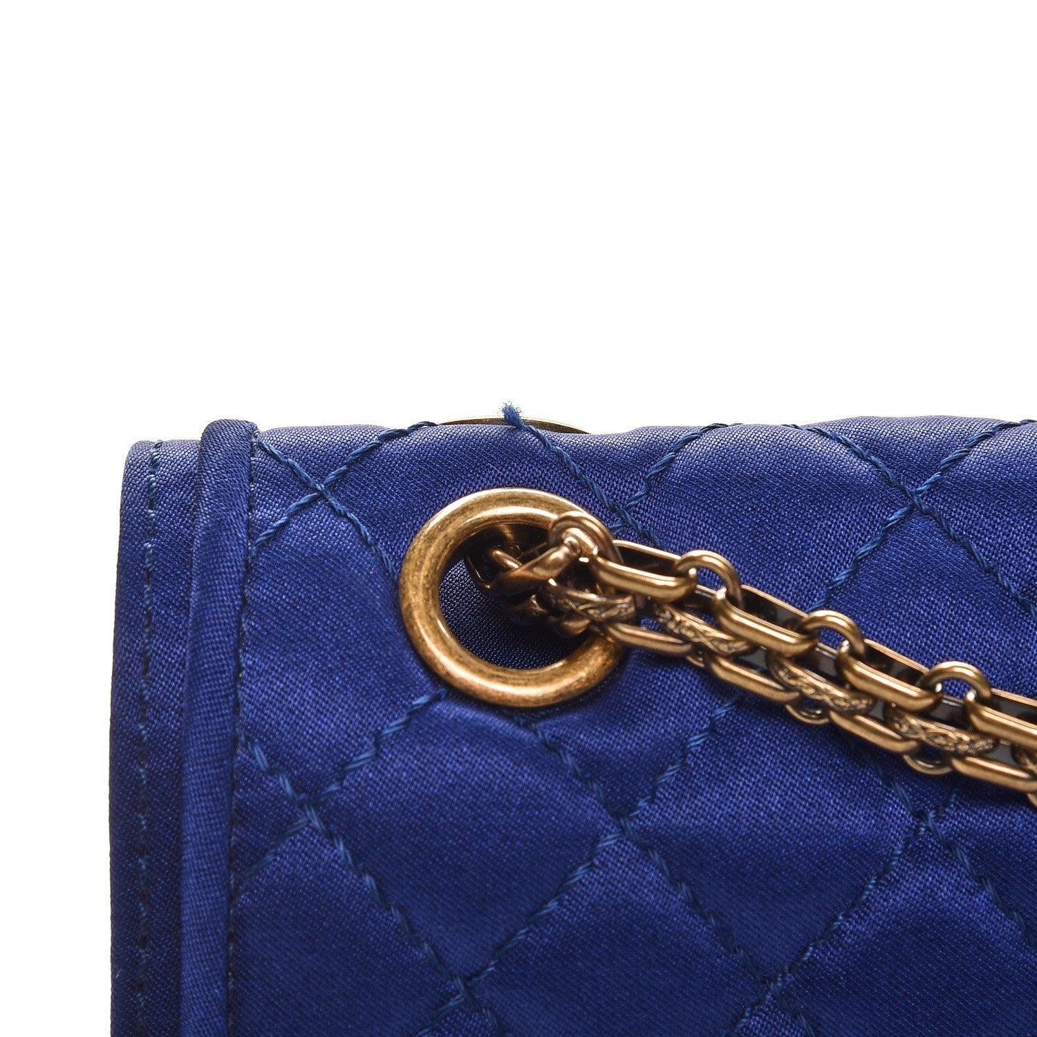 Chanel Satin Quilted 2.55 Reissue 225 Flap Blue 9 of 9