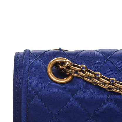 Chanel Satin Quilted 2.55 Reissue 225 Flap Blue 9 of 9