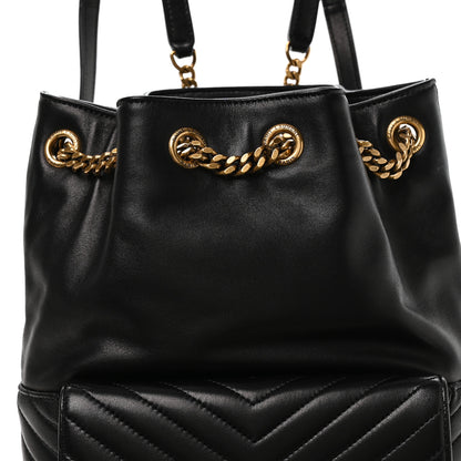 Saint Laurent Lambskin Matelasse Monogram Joe Backpack Black 7 of 10